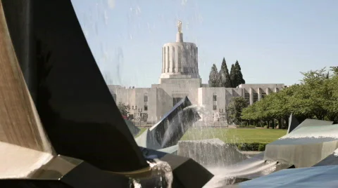 Oregon State Capitol Building Stockbeeldmateriaal 746487
