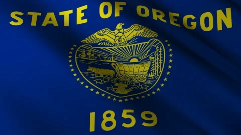 Oregon State Flag Stock Footage 276105461