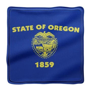 Oregon State flag Stock Illustration