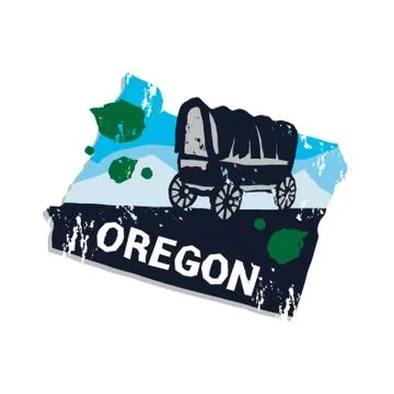 Oregon state Stock-Illustration