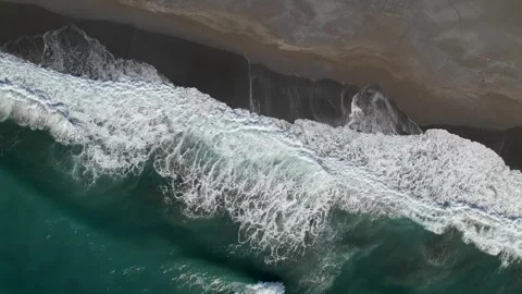 Oregon Surf Aerial. Stock Footage 242457958