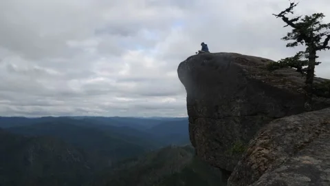 Oregon Time Lapse: cooking a meal on Hanging Rock Stock Footage 147153205