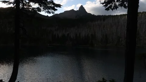 Oregon Time Lapse: Mount Washington from George Lake Stock-Footage 146668459