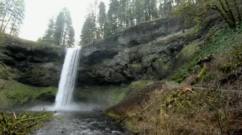 Oregon waterfall, Silver Creek Stock Footage 10827941