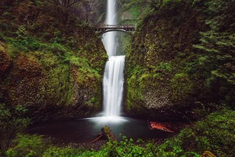 Oregon Waterfalls Corridor Stock-Fotos