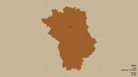 Orel - Russia. Bounding box. Pattern Stock Illustration