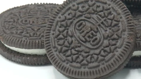 Oreo Cookies rotating - Close up Stock Footage 144900191
