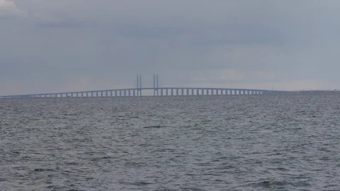 Øresund Bridge Stock Footage 107324624