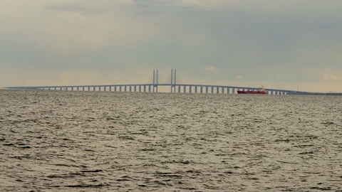 Øresund Bridge Stock Footage 107325911