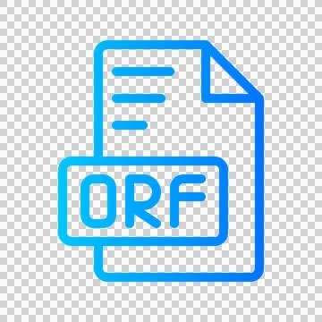 Orf Document file picture gradient icon. format file type icons symbol Illustrazione stock