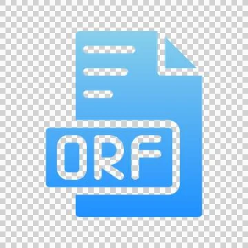 Orf file icons. Document symbols with gradient fill style Stock Illustration