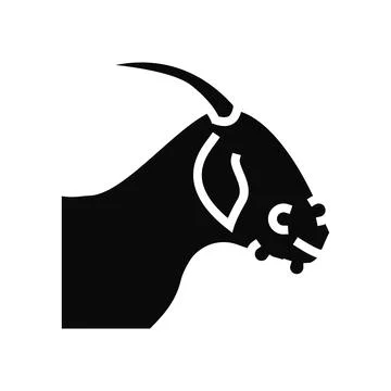 Orf virus glyph icon vector illustration Stock Illustration