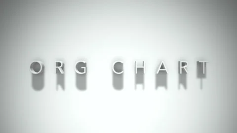 org chart 3D title animation with shadow... | Stock Video | Pond5