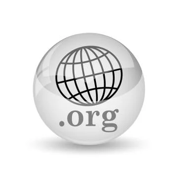 .org icon. Internet button on white background. Stock Illustration