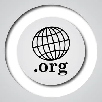 .org icon. Internet button on white background.. Stock Illustration