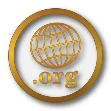 .org icon. Internet button on white background.. Stock Illustration
