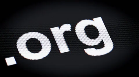 ".org" on the screen Stock Footage 62415333