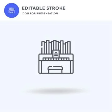 Organ icon vector, filled flat sign, solid pictogram isolated on white, logo Stockillustratie