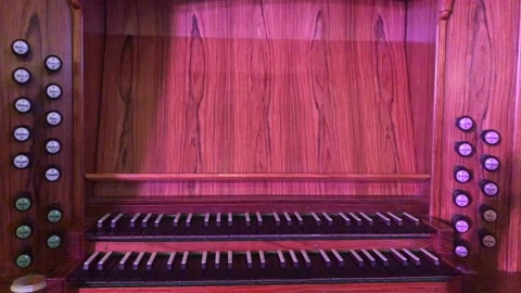 Organ - keyboard Stock Footage 169658855