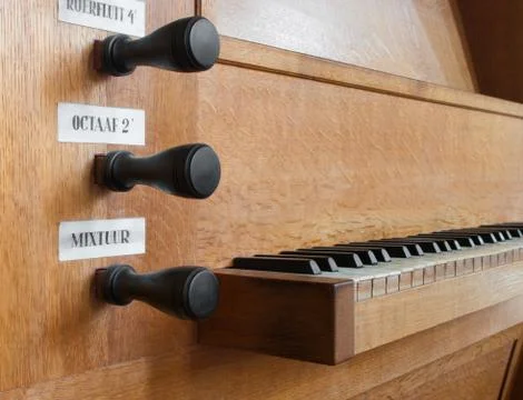 Organ keys Stock Photos