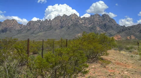 Organ Mountains Spring Timelapse Stock Footage 50577241