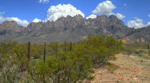 Organ Mountains Spring Timelapse Video stock 52334531