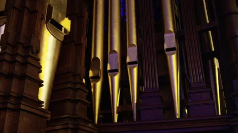 Organ Pipes Stock Footage 61584079