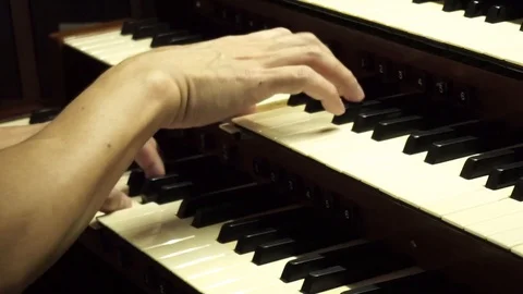Organ Player Stock Footage 104819299