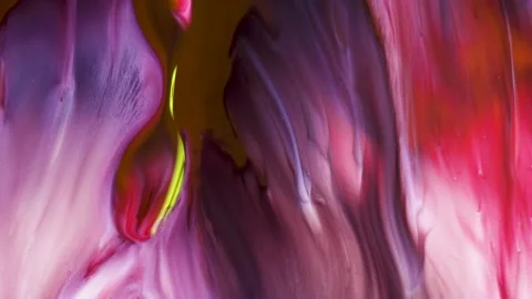 Organic abstract art fluid effect, pink, white and purple particles. Видео 137945341