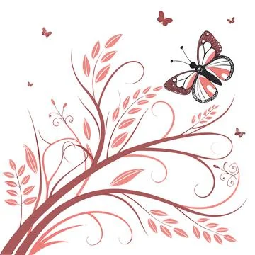 Organic Abstract Background Design with Soft Curves Stock Illustration