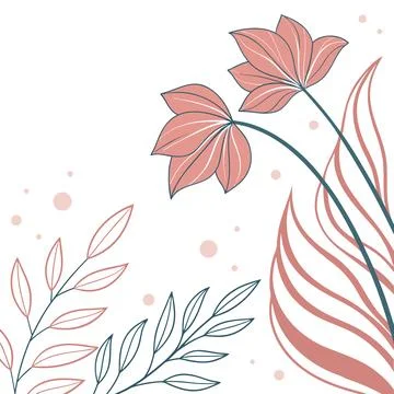 Organic Abstract Background Design with Soft Curves Stock Illustration
