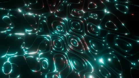 Organic Abstract Bubbles VJ Loop 4K - Hypnotic Music Background Animation Gr Stock Footage 293944319