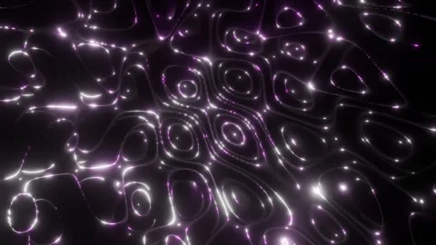 Organic Abstract Bubbles VJ Loop 4K - Hypnotic Music Background Animation Wh Stock Footage 293944482