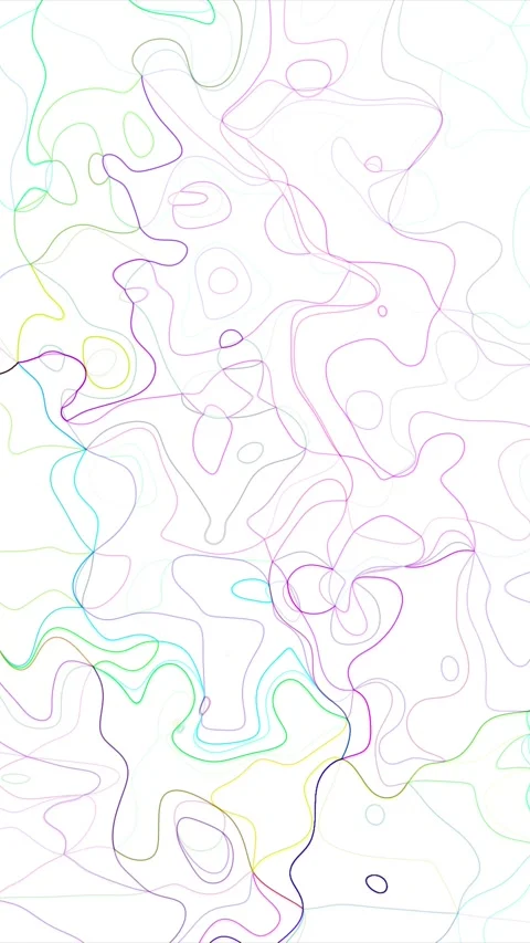 Organic Abstract Lines Vertical Video Loop Stock Footage 212391720