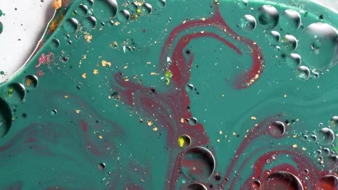 Organic Abstract Waves with Floating Elements and Dreamlike Fluid Movement Stock Footage 335959693