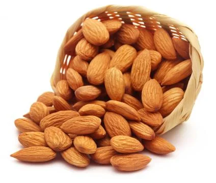 Organic almonds Stock Photos