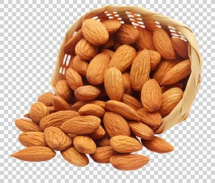 Organic almonds Stock Photos