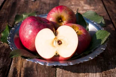 Organic apple Stock Photos