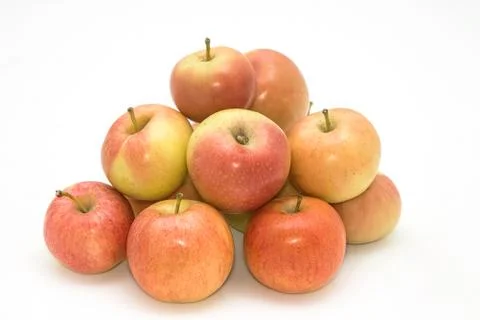 Organic applest isolate on white background Stock Photos