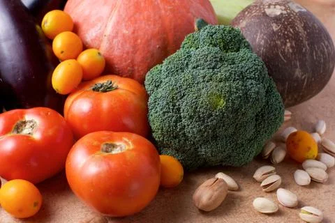 Organic assorted vegetable Foto stock