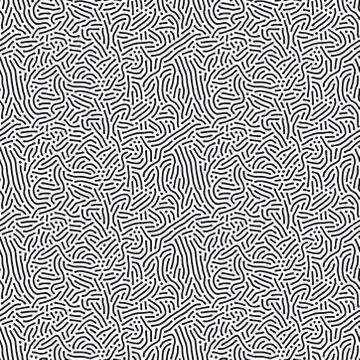 Organic background with rounded lines. Diffusion reaction seamless pattern 스톡 일러스트