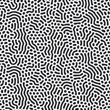 Organic background with rounded lines. Diffusion reaction seamless pattern イラスト素材