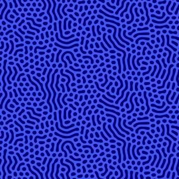 Organic background with rounded lines. Diffusion reaction seamless pattern Illustrazione stock