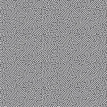 Organic background with rounded lines. Diffusion reaction seamless pattern イラスト素材