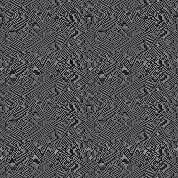 Organic background with rounded lines. Diffusion reaction seamless pattern Illustrazione stock