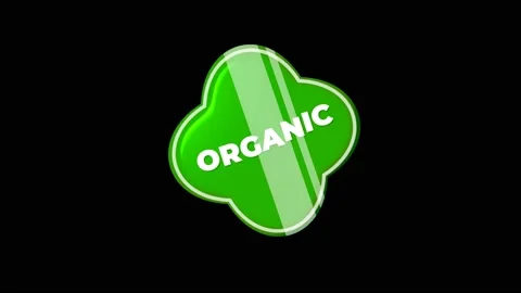 Organic badge animation Stock Footage 195707828
