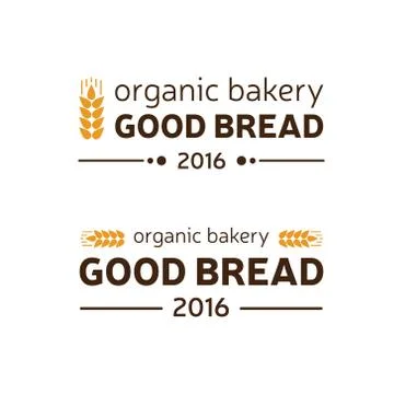 Organic bakery good bread Stock Illustration