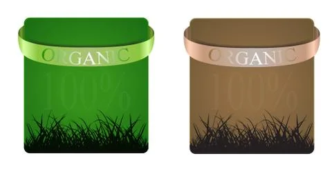 Organic banner Stock Illustration