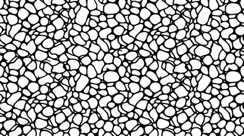 Organic black cell pattern background for abstract designs. Stock Illustration