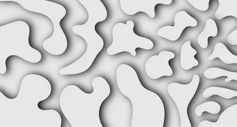 Organic Blob Shadow Pattern Stock Illustration